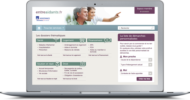 Agence Web Coheractio : Création du site Internet Axa Assistance Entreaidants.fr